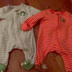 Baby boy footed sleeper